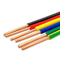 Câble de terre électrique Guoning BV BVR 450/750V à âme en cuivre unique, vente directe usine, fils de mise à la terre pour bâtiments résidentiels