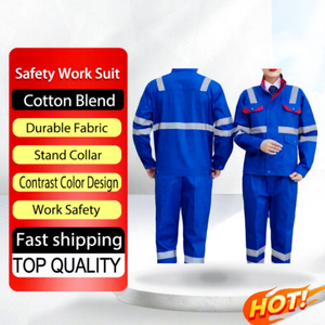 Vêtements de travail réfléchissants coupe ajustée, protection contre le feu, unisexe, respirants, en polyester, vêtements de sécurité résistants à la chaleur, niveau 800C - Product Image 1