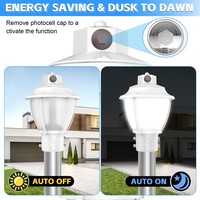 Lampu Taman Lanskap Luar Ruangan Lampu Tiang Aluminium Lampu Bollard LED Lampu Hias Dekoratif Kreatif untuk Lapangan Luar Ruangan