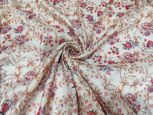 Tissu satiné 100% polyester imprimé multicolore pour la couture DIY des filles, artisanat, robe de mariée, tissu décoratif doux, lisse et brillant - Product Image 2