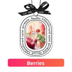 Désodorisant de voiture en papier personnalisé, parfum longue durée, différents parfums avec logo - Product Image 2