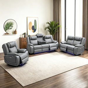 Sofá Eléctrico Moderno para Sala de Estar, Espuma de Alta Densidad, Cómodo, con Reposacabezas Eléctrico - Product Image 1