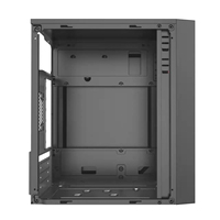 Nouveauté Meway Boîtier d'ordinateur ATX pas cher, tour moyenne, pour bureau, châssis de PC de bureau, prend en charge les GPU de 270 mm, pour jeux, noir/blanc 2
