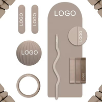 Barre d'haltères, haltères en silicone, anneaux de musculation, tapis de yoga, accessoires de fitness et de yoga pour la maison, avec logo personnalisé en usine