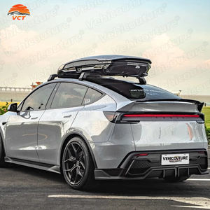 Nuevo <span class=keywords><strong>Difusor</strong></span> de Parachoques Trasero VCT, Alerón Trasero, Kit de Alerón, Negro Brillante/Mate, Ajuste <span class=keywords><strong>Universal</strong></span> para Tesla Model Y Juniper Auto - Product Image 4