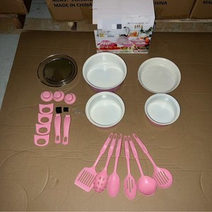 Em Estoque: Novo Conjunto de Panelas Antiaderentes Multifuncionais de 13 Peças (Sopa e Leite) com Frigideira, Utensílios de Cozinha em Magenta e Azul – Ótima Opção para Presente - Product Image 5
