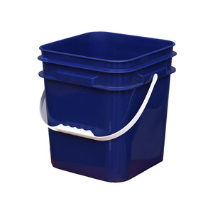 Tùy chỉnh màu sắc in logo đen vuông nhựa Xô có thể tái chế cấp thực phẩm PP Thùng với nắp - Product Image 6