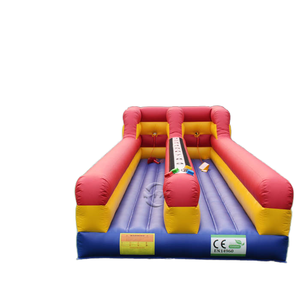 Bán Thiết Bị Trò Chơi Đua Xe Thử Thách Cạnh Tranh Chạy Nhảy <span class=keywords><strong>Bungee</strong></span> Bơm Hơi 2 Làn - Product Image 1