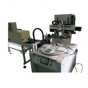 Machine d'impression sérigraphique rotative automatique à tunnel IR, robot monocouleur, imprimante à chargement de papier, état neuf, moteur PLC - Product Image 4
