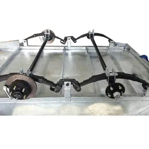 Caravan Trailer Full Kit 2000 kg Tandem Trailer Axle with Roller Rocker Tandem Leaf Spring Suspension