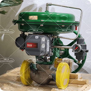 Vanne de régulation de gaz pneumatique Emerson Fisher Vee-Ball V200 avec construction de joint sphérique HD, options de corps sans bride/avec bride - Product Image 5