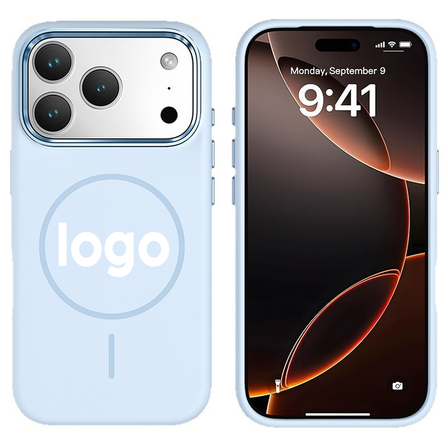 Wireless Charging Silicon Phone Case Magnetic Real Silicone Phone Accessories for iPhone 17 16 15 14 13 Pro Max