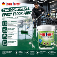 Peinture époxy pour sols à base d'eau, deux composants, dureté 4H, revêtement en résine haute brillance, résistante à l'usure, imperméable