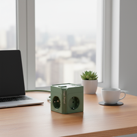 Multiprise GS/KC EU avec 2 ports USB-A, 2 ports Type-C, 3 prises CA, 16A, 2 ports de charge USB, fonction magnétique