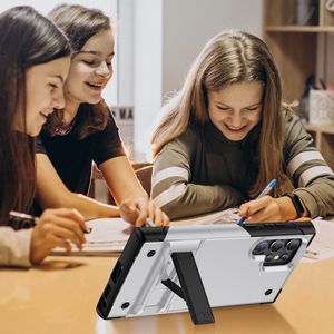 Funda híbrida 2 en 1 para móvil, carcasa trasera con soporte para Samsung <span class=keywords><strong>S22</strong></span> <span class=keywords><strong>ultra</strong></span> A54 <span class=keywords><strong>pixel</strong></span> <span class=keywords><strong>7</strong></span> - Product Image 4