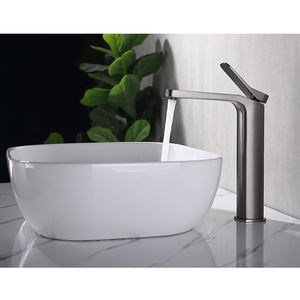 YEKALON-grifo mezclador moderno para baño, Grifería de lavabo alto, color negro, FT-6802, gran oferta - Product Image 1