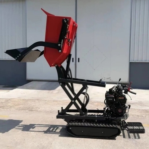 Venta al por mayor de fábrica: Mini excavadora volquete de hormigón, excavadora volquete sobre orugas, mini excavadora volquete autónoma a gasolina con transmisión hidrostática, tracción 4x2, volante a la izquierda. - Product Image 5