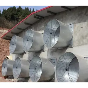 Butterfly Cone Exhaust Fan for Poultry Farm Equipment Cow Cattle Dairy Farming House Ventilation Cooling Climate Control System