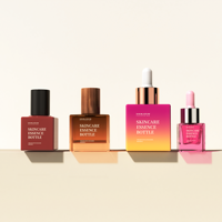 Nouvelles bouteilles en verre carrées pour soins de la peau avec logo personnalisé imprimé, 15 ml, 30 ml, 50 ml, flacon de sérum, flacon d'huile essentielle avec compte-gouttes