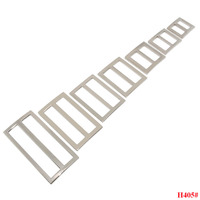 Boucle en métal en alliage de zinc réglable de haute qualité Tri Glide 19-55 mm pour ceinture de sécurité, boucle de ceinture de sac à main, boucles en métal