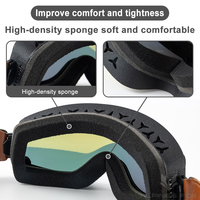 Lunettes de moto rétro VEMAR, lunettes de motocross, lunettes anti-poussière, lunettes de moto, lunettes de VTT, lunettes tout-terrain