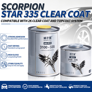 Peinture automobile haute brillance Parrot 335 Voc Scorpion Star Clear Paint, <span class=keywords><strong>incolore</strong></span>, résistante aux rayures, revêtement miroir en spray - Product Image 1