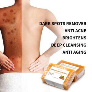 Grosir perawatan kulit organik alami Anti jerawat pemutih pencerah titik hitam nikotinamida asam Kojic sabun kunyit - Product Image 5