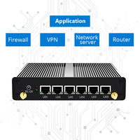 Hardware Pfsense 2955U, 4 GB de RAM, 64 GB de SSD, Mini Router Firewall Fortigate con 6 Puertos LAN