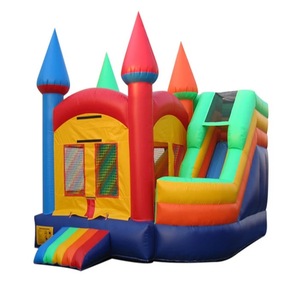 厂家价格充气干式滑梯商用儿童充气滑梯跳跃城堡充气蹦床滑梯 - Product Image 6