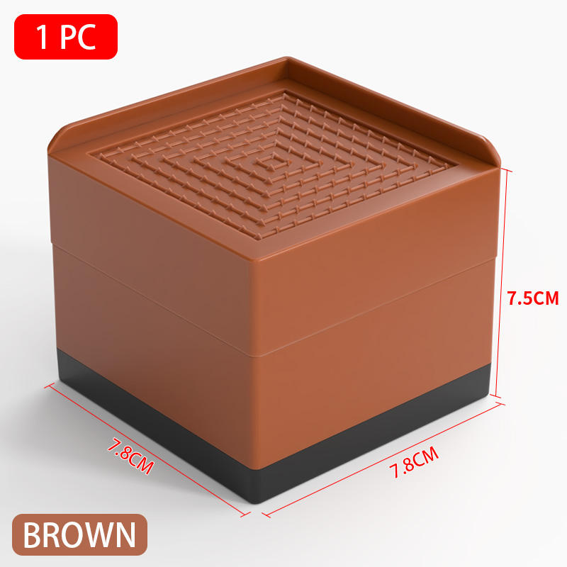 Brown 7.8*7.8*7.5 cm 4pcs