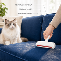 Nouveaux gants et rouleaux puissants et écologiques pour l'élimination des poils d'animaux de petite taille, outil de toilettage en plastique de style chinois pour canapé et tapis