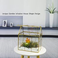 Kit de terrarium pour orchidées, succulentes et cactus d'intérieur, grand terrarium en verre pour plantes hautes, serre en verre avec couvercle