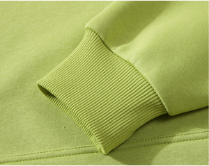 380GSM Heavy Cotton Hooded Sweatshirt Casual Daily Wear Warm Thick Fabric Solid Color Blank Hoodie - Product Image 3