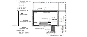 Pantalla LCD de 10.1 Pulgadas 1280×720 con Amplio Rango de Temperatura LVDS -30 ° De la C a la 85 ° Pantalla LCD de Alto Brillo de 1400nits con Táctil Capacitivo - Product Image 1