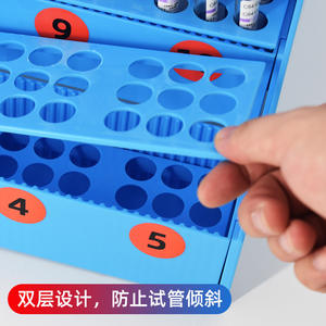 Boîte de rangement à plusieurs niveaux en plastique multifonctionnelle pour porte-tubes à essai, pour l'échantillonnage d'acides nucléiques, de virus, d'échantillons de sang, de tubes à centrifuger - Product Image 3