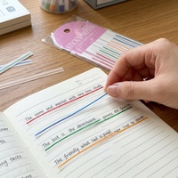 Marcadores Adhesivos STASUN PET, 8 Colores, Ultrafinos, 160 Hojas, Notas Adhesivas Translúcidas para Libros, Cuadernos y Agendas