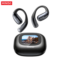 Écouteurs et Casque Miniso M96 TWS Sans Fil Bluetooth 5.4 avec Écran Tactile, Réduction du Bruit, Casque Sportif de Traduction
