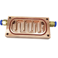 Efficacité de refroidissement améliorée plaque froide liquide cuivre refroidisseur d'eau refroidisseur d'eau personnalisé pour système de refroidissement CPU