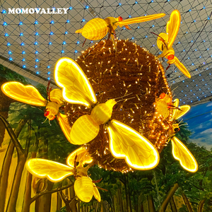 กรอบโลหะสีขาวอบอุ่นแบบกำหนดเอง IP65เอ<span class=keywords><strong>ง</strong></span>ตกแต่งสวนต้นไม้ถนนที่ทันสมัยขอ<span class=keywords><strong>ง</strong></span>แขวนตกแต่ง LED ขนาดยักษ์แสงสว่า<span class=keywords><strong>ง</strong></span>ขึ้นผึ้ง - Product Image 3