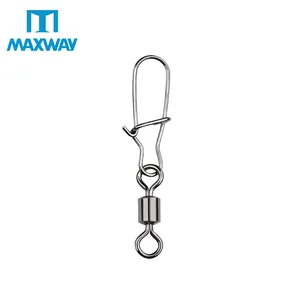 Saltwater Fishing Rolling Swivels With Nice Snap Stainless Steel Connector Sea Fishing Hook Swivel