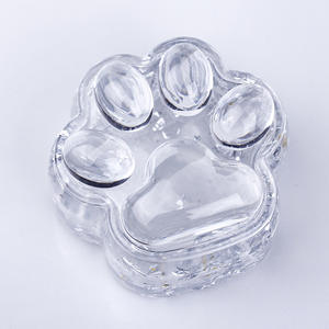 Cuenco Desmagnetizador de Piedra de Cristal Natural, Joyería de Resina, Caja de Almacenamiento de Cosméticos para Escritorio con Diseño de Pata, Caja de Regalo - Product Image 5