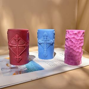 3 stili di padre gesus candele di Pasqua, gesso, resina, sapone, <span class=keywords><strong>torta</strong></span>, stampo in Silicone - Product Image 3