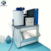 Compresseur de machine à fabriquer des flocons industriels 220V 60Hz monophasé 1 tonne, haute productivité, facile à utiliser, contrôle PLC pour les entreprises