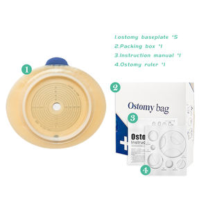 CELECARE-bolsas de colostomia hipoalergénicas para chasis, productos de ostomia, dos piezas - Product Image 5