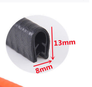 Bên Cánh Thép Gia Cố Tự Động Cửa Dải Bảo Vệ Cao Su EPDM <span class=keywords><strong>U</strong></span> Hình Kim Loại Core Trang Trí Con Dấ<span class=keywords><strong>u</strong></span> Dải Cho Xe - Product Image 3