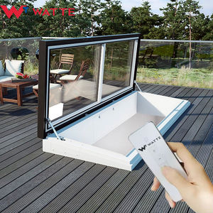 <span class=keywords><strong>Lucernario</strong></span> Moderno <span class=keywords><strong>Elettrico</strong></span> a Doppio Vetro in Alluminio a Taglio Termico con Apertura Automatica per Tetti Piatti - Product Image 2