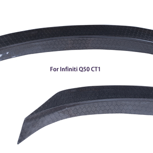 สปอยเลอร์หลังคาร์บอนไฟเบอร์ทรงรังผึ้งแบบ CT1 สำหรับ Q50 Q50S Q50L ปี 2013-2023 - Product Image 3