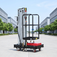 Plateforme élévatrice mobile hydraulique à mât vertical KCCL 6-14m pour usine de fabrication, neuve