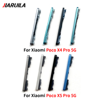 Interruptor de botón de volumen de alimentación de teléfono móvil para Xiaomi Poco X4 Pro 5G X5 X6 Pro botón lateral Reparación de piezas de repuesto de teléfono