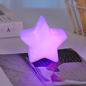 Fabbricazione 7 colori RGB batteria luce giocattolo all'interno 3d luna Cordless mobili bambini luminosi luce notturna con ombra stella - Product Image 5